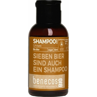 Unisex šampón benecosBIO "Sieben Bier sind auch ein Shampoo" 50 ml