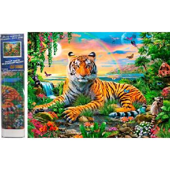 Norimpex - Puzzle Diamant painting: King of the jungle 30x40cm - 1 - 39 piese