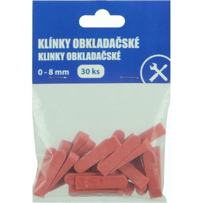 Klíny obkladačské plastové 0-8mm 30ks