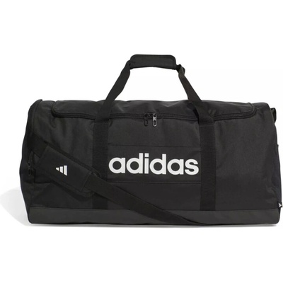 adidas Linear Duffel L black/black/white Čierna 65 L