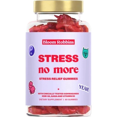 Bloom Robbins Stress No More žuvacie pastilky jednorožci 60 ks