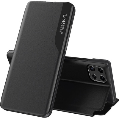 HQWear Елегантен кожен кейс-тефтерче Eco Leather View за Samsung Galaxy A22 4G, Черен (9145576220153)