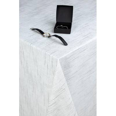 Obrus PVC 6738810, textilná štruktúra svetlo sivá, metráž 20 m x 140 cm, IMPOL TRADE