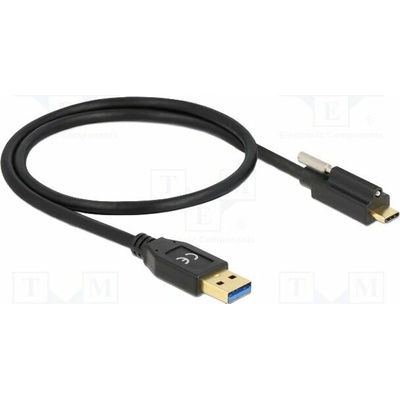 Delock 84025 USB A vidlice USB C vidlice 0,5m černý