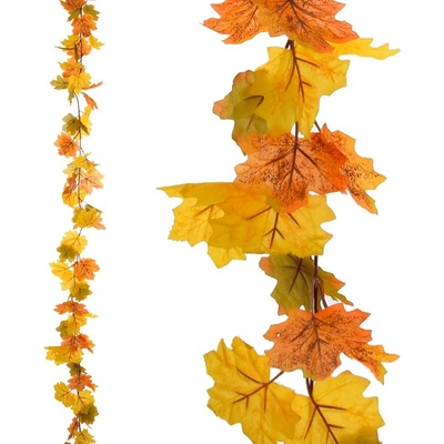 GIRLANDA JESENNÉ LÍSTIE JAVOR ŽLT/ZEL/ORA 177CM