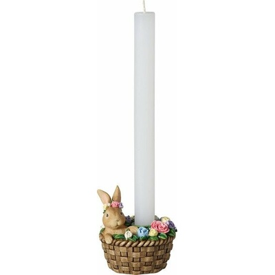 Villeroy & Boch Spring Fantasy svietnik, zajačik v košíku, 9 cm 35-9389-0033