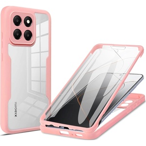 Techsuit Калъф за Xiaomi 14 + Folie - ColorVerse 360 Series - Pink