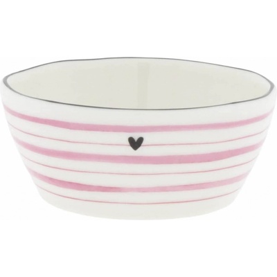 Bastion Collections Keramická mistička Pink Print Srdce keramika keramika růžová 80 ml