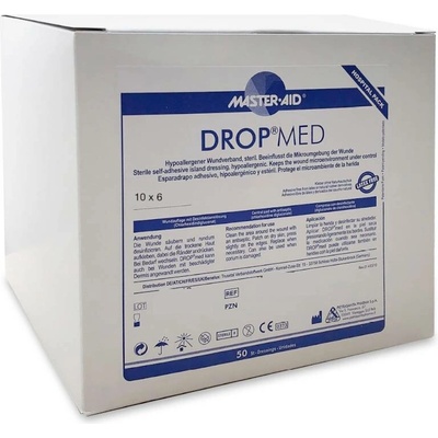 Master Aid Pietrasanta Pharma DROP Med 50 ks 10 x 6 cm