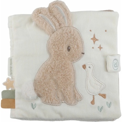 Little Dutch Textilná knižka s aktivitami Newborn Naturals