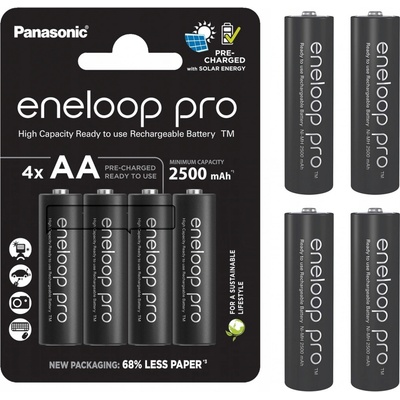Panasonic Eneloop Pro AA 2500mAh 4ks 3HCDE/4BE