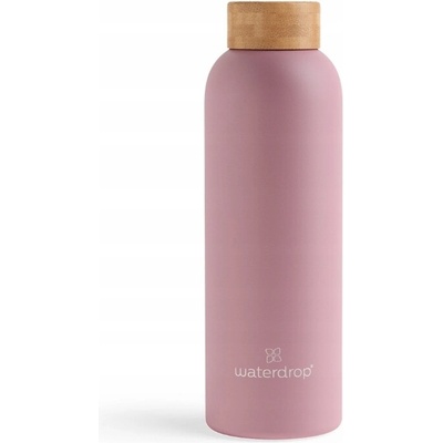 Waterdrop Thermo Steel nerezová láhev na vodu barva Pastel Pink Matt 600 ml