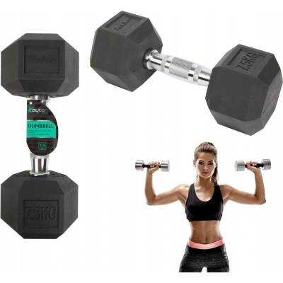 SPORT BLAST Železné činky s pevnou váhou 2 x 7,5 kg