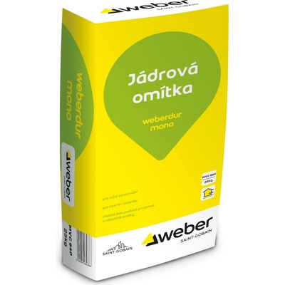 Weber weber.dur mono RU jádrová omítka 1mm 25 kg - MVC 640 25