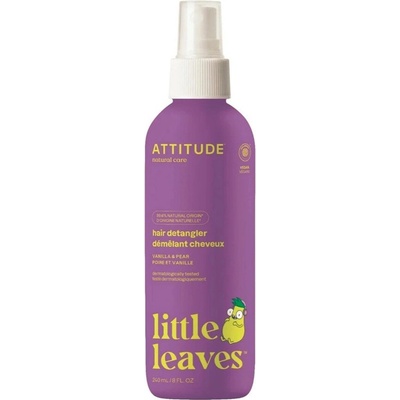 ATTITUDE Little leaves Sprej na ľahké rozčesávanie detských vlasov s vôňou vanilky a hrušky 240 ml