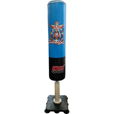KUBIsport 05-BPST140K Dětský boxovací pytel stojací 140 cm modrý