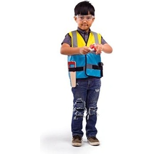 Bigjigs Toys - Детски карнавален костюм строител (34067)