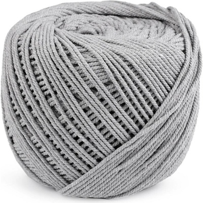 Bavlněná příze macrame Ø2-2,5 mm rozčesávací Varianta: 16 šedá, Balení: 1 ks 47282/109633/248273