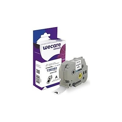 alt. páska wecare ARMOR pre BROTHER TZ251,Black/White,24mm*8m (K80015W4)