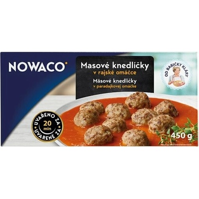 Nowaco Mäsové knedličky v paradajkovej omáčke 450 g