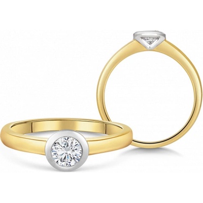Sofia Diamonds zlatý zásnubný prsteň s diamantom BDRB00158YG