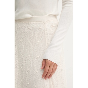 Pedro del Hierro Памучна пола Pedro del Hierro в бежово дълга разкроена 7592135 (7592135)