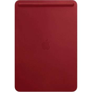 Apple Leather Sleeve - оригинален кожен калъф, тип джоб и отделение за Apple Pencil за iPad Pro 10.5 (2017) (червен)