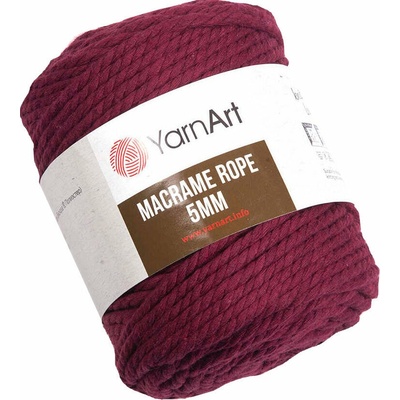 YARNART Macrame Rope 5 mm 85 m 781 Burgundy юта (Macrame Rope 5 mm 781)