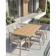 Avida Design Zahradní set pro 6 osob Santos, hliníkový, taupe