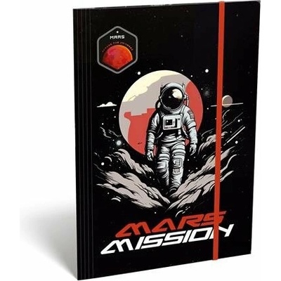 LIZZYSULI Doska s gumičkou A4 Mars Mission