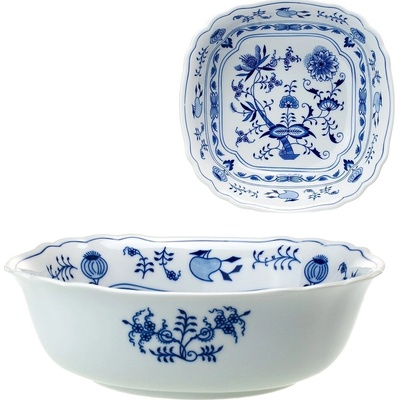 porcelán Dubí Cibulák mísa salátová čtyřhranná italská 10065 26 cm