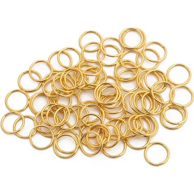 Kroužky 100ks zlaté (14mm)