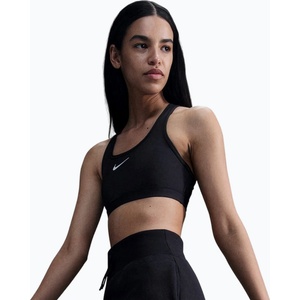 Nike Сутиен за тренировка Nike Swoosh Medium Support black/white