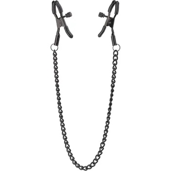 Image 1 of Dream Toys Луксозни щипки за зърна с верига Blaze Deluxe черни