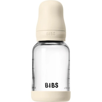 BIBS Baby Glass Bottle Round Latex шише против колики Ivory 120ml
