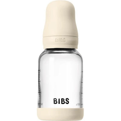 BIBS Baby Glass Bottle Round Latex шише против колики Ivory 120ml