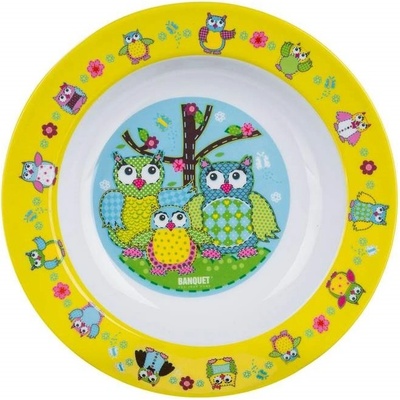 BANQUET Talíř melaminový 21 cm OWL