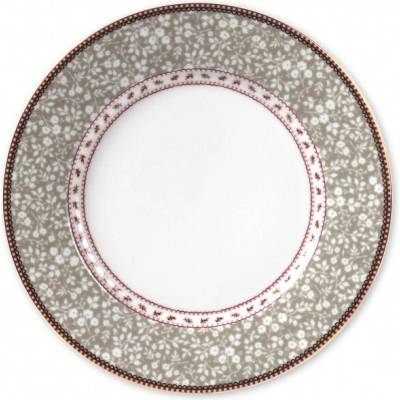 Pip Studio Floral Talíř mělký khaki 26,5cm
