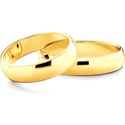 SAVICKI Сватбени халки: злато, полукръгъл профил. 5 мм