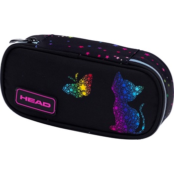 Astra Овален ученически несесер Astra Head - Златен ефект коте, 1 цип (AS503025038)