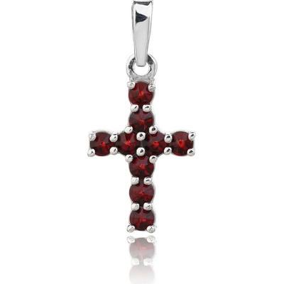 Český Granát Jan Kos Jewellery Stříbrný přívěsek s granátem 14027345001