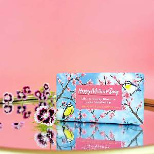 The English Soap Company Луксозен сапун " Прекрасна Майка" Люляк и черешов цвят Happy Mother' s day Lilac & Cgery Blossom Soap 190g