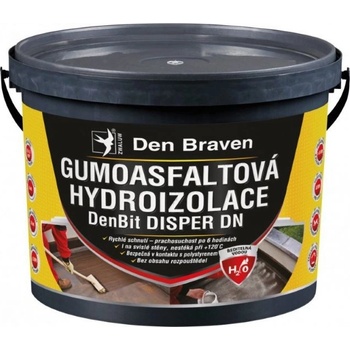 Den Braven Gumoasfaltová hydroizolace DenBit DISPER DN, kbelík 10 kg, černá