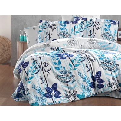 Brotex obliečky Satén Garden blue 220x220 70x90