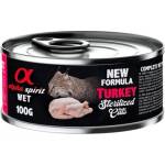 Alpha Spirit Complete wet cat food - Пуйка - консерва за кастрирани котки с 93% месо и 4% плодове - 100 гр 40250709