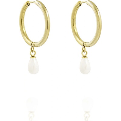 Foxette náušnice z chirurgické oceli Pearls of Royalty F-1124