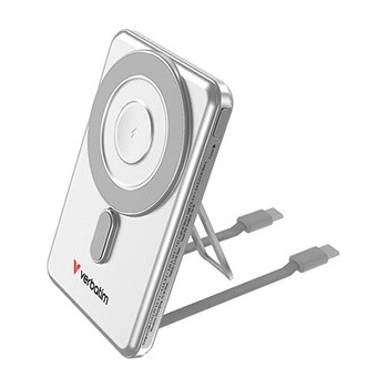 Verbatim Verbatim, powerbanka s bezdrátovým nabíjením, 5V, nabíjení telefonu, 32276, 5 000mAh, magnetické připevnění, stříbrná (32276)