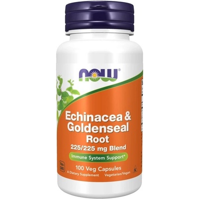Now Foods Echinacea & Goldenseal Root Třapatka & Vodilka kanadská 100 kapslí