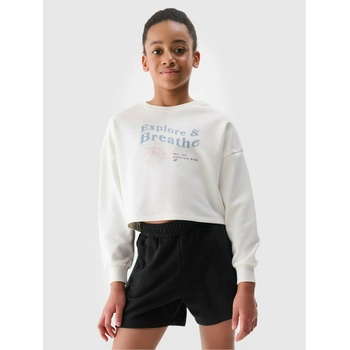 4F Момичешки скъсен суитшърт 4F 4F | Byal | Момичешки | 152