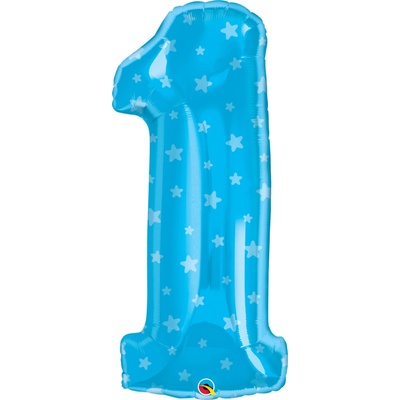 Qualatex ČÍSLICE 1. narozeniny hvězdy 86cm,34